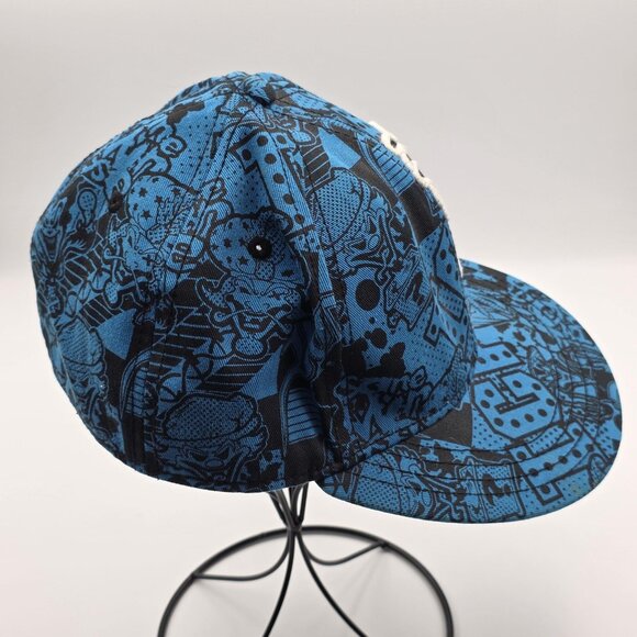 Insane Clown Posse Hat Cap Fitted Mens Small Blue Black Embroidered Hatchetman - Picture 5 of 8